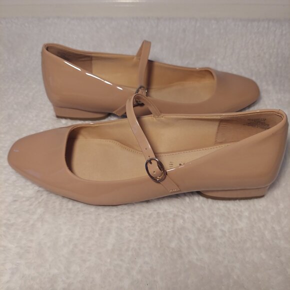 Anne Klein Nude Mary Jane Pumps | Square Toe Block Heel Shoes | Women’s Size 9.5 - Picture 4 of 9